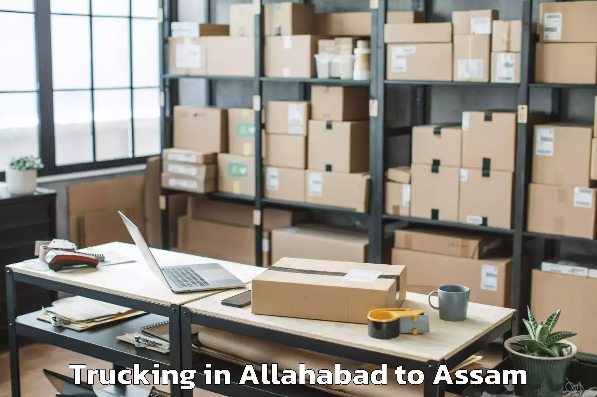 Book Allahabad to Hajo Trucking Online